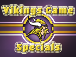 Vikings Drink Specials at Patriot Lanes Bar and Grill in St. Francis, MN